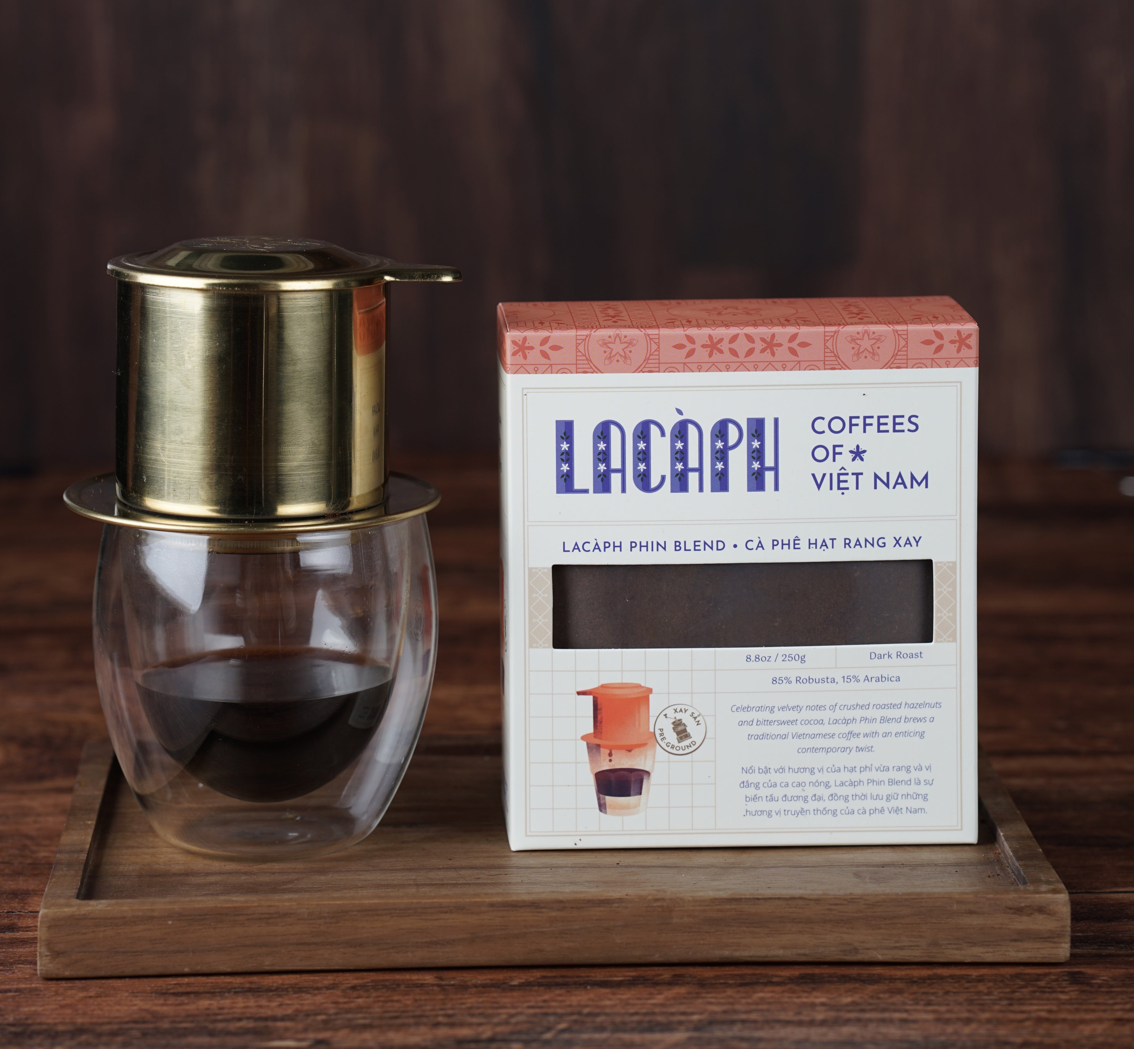 Lacàph Phin Blend - Ground Coffee 越式滴漏Phin咖啡粉