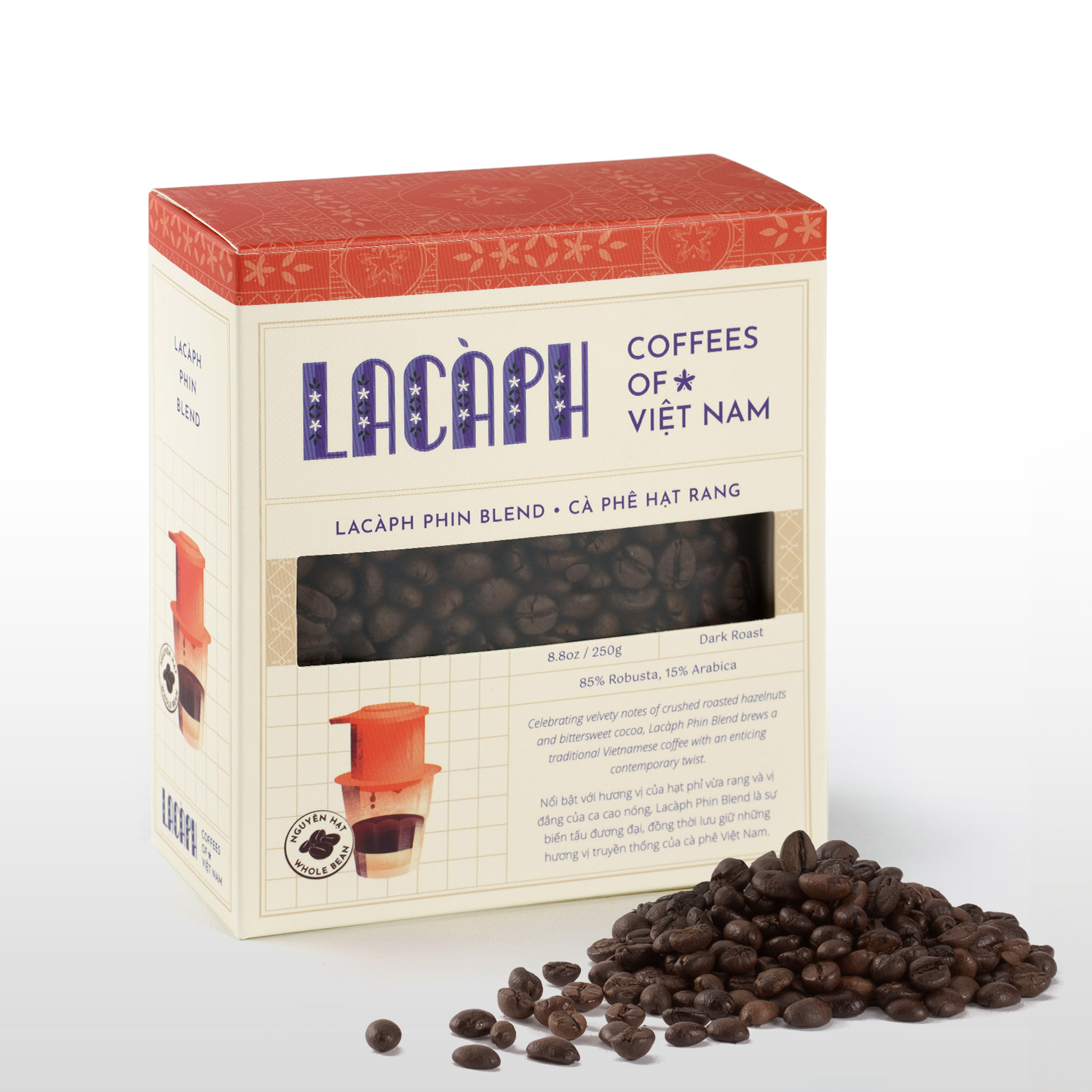 Lacàph Phin Blend - Whole Bean 越式滴漏Phin咖啡豆