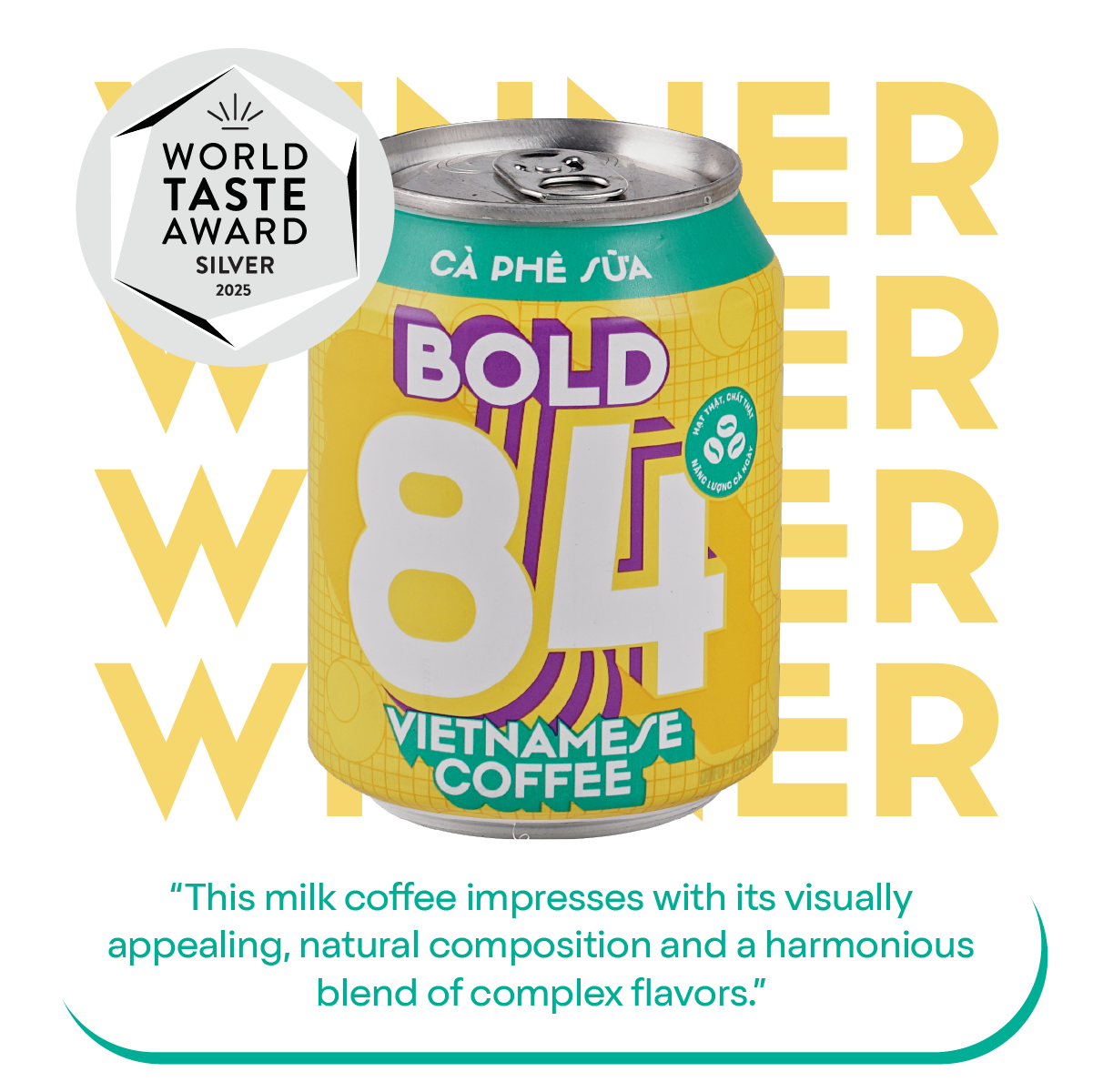 Bold84 Milk Coffee 罐裝鮮奶咖啡 250ml