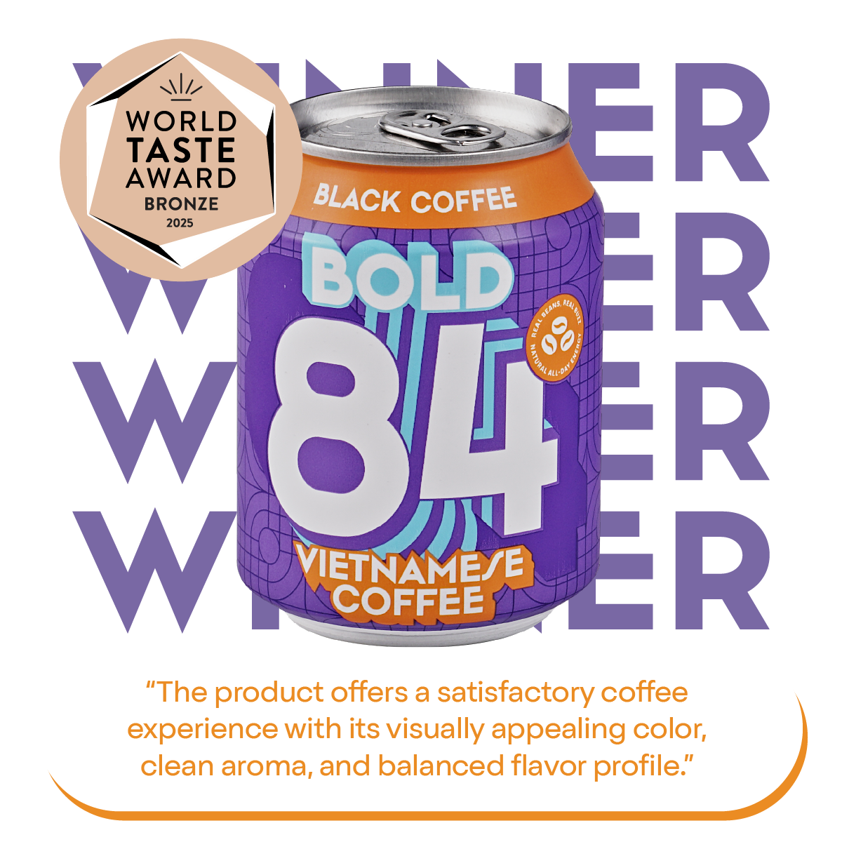 Bold84 Black Coffee 罐裝黑咖啡 250ml