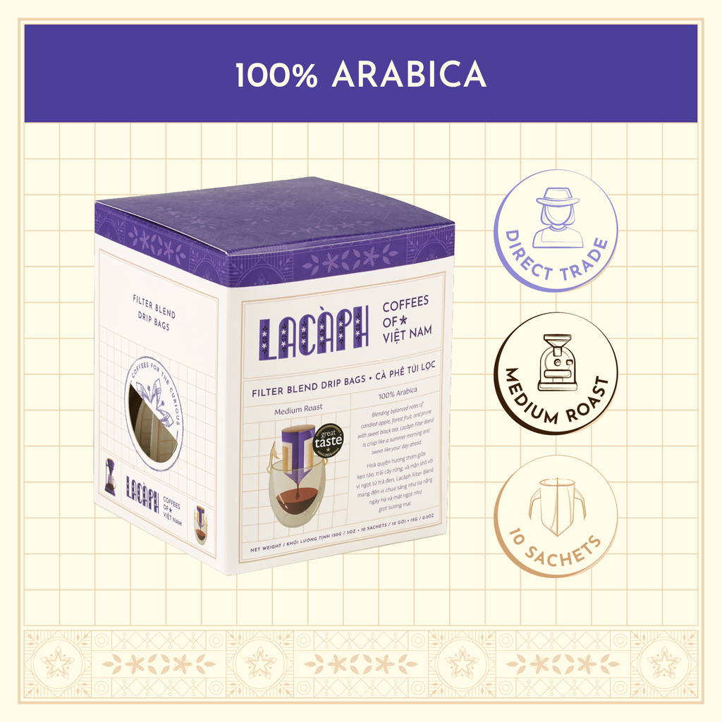 Lacàph Filter Blend - Drip Bags 越式過濾咖啡掛耳包(單包）