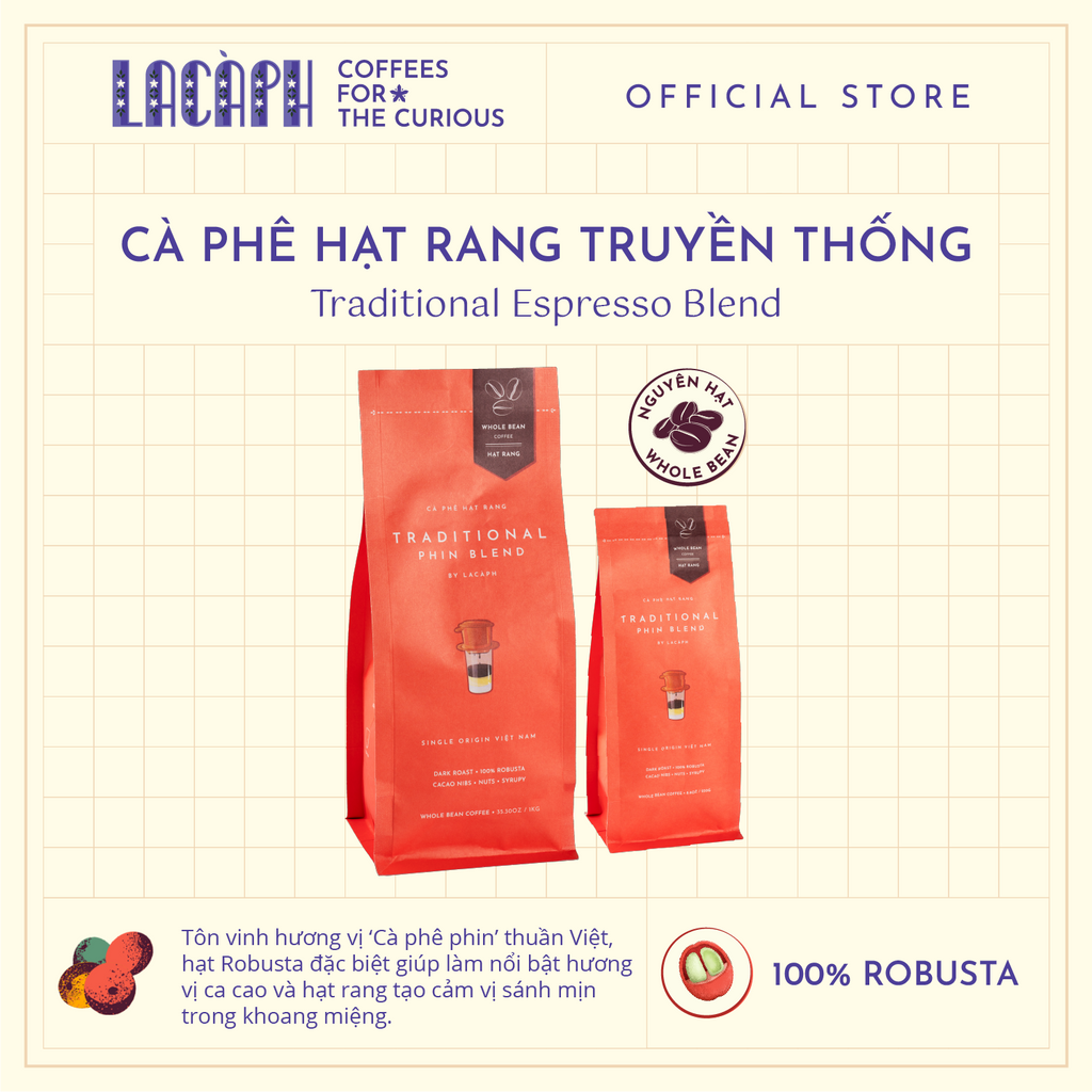 Traditional Phin Blend - Whole Bean 傳統系列Phin咖啡豆